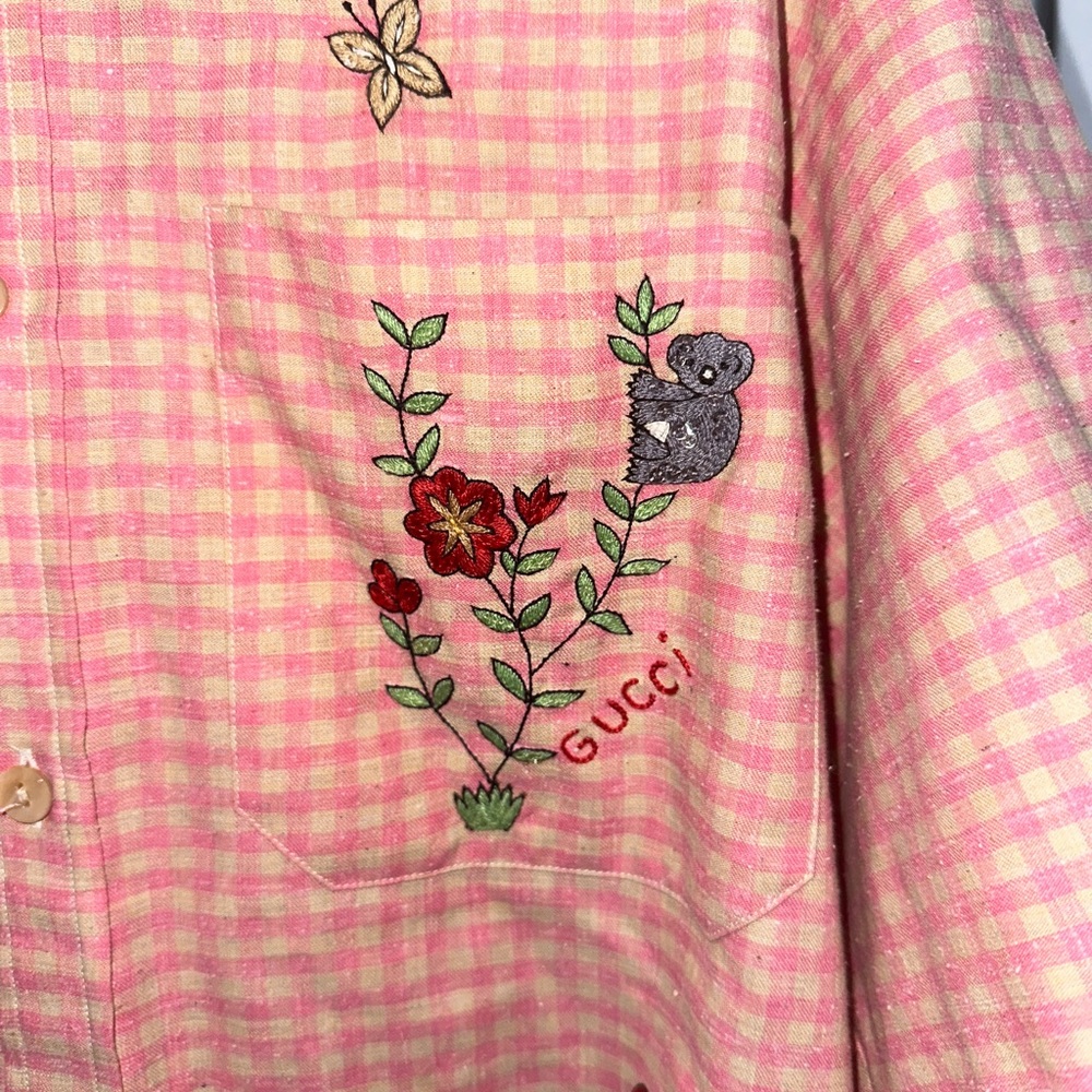 Gucci 1 of 1 Vintage Embroidered Shirt